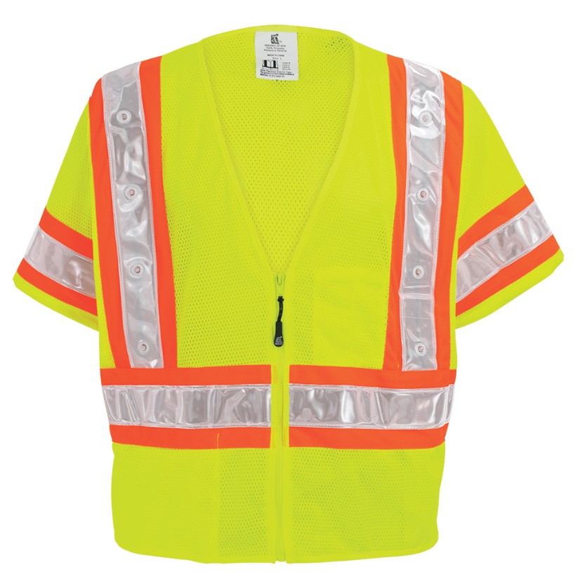 FrogWear® HV Lightweight Mesh Safety LED Vest - Hi-Viz Apparel